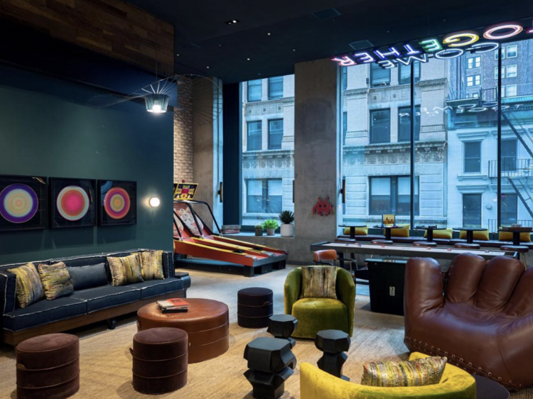 The Moxy Hotel in Downtown